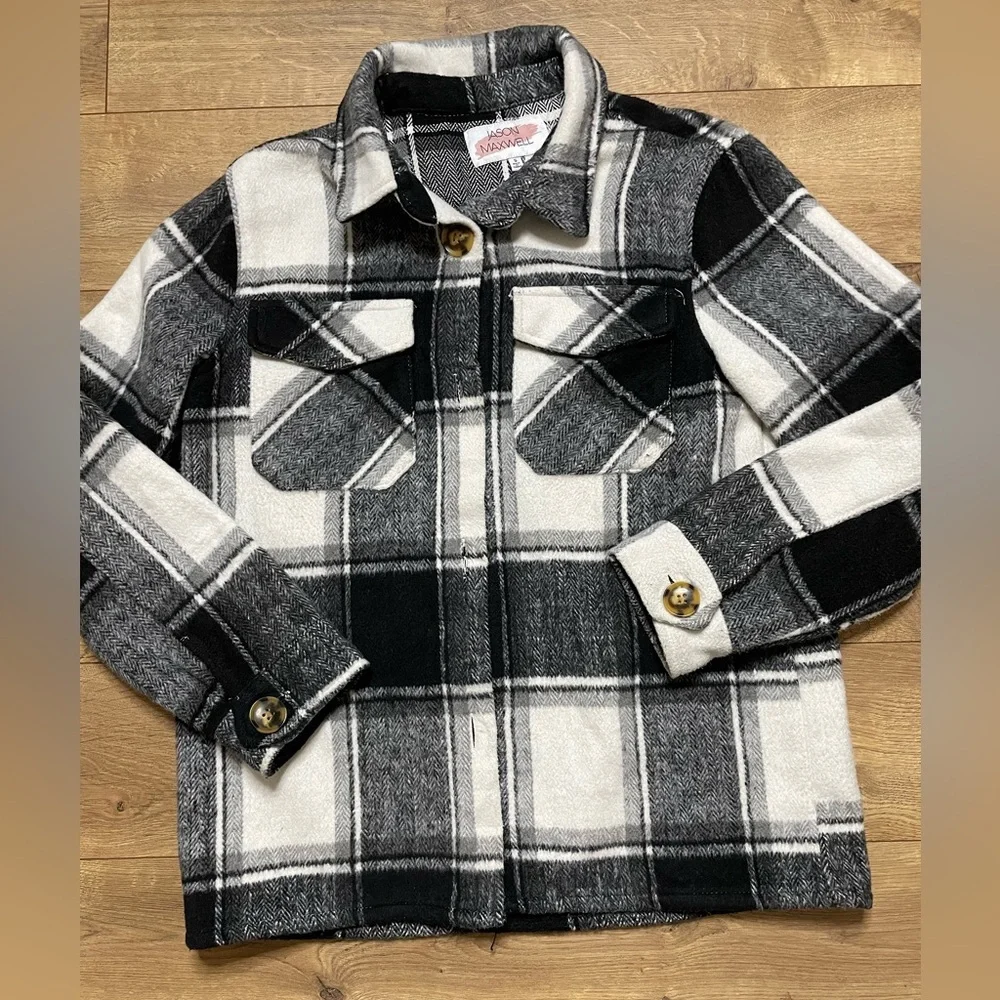 Jason Maxwell Monochrome Plaid Jacket - Picture 3 of 11